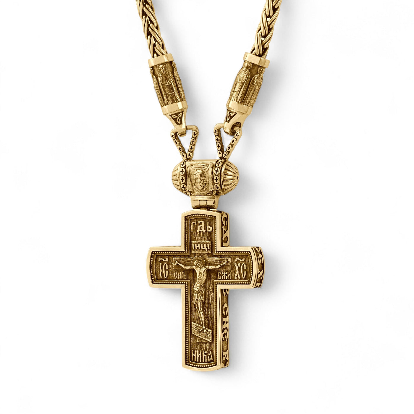 Gold Orthodox Crosses & Medallions