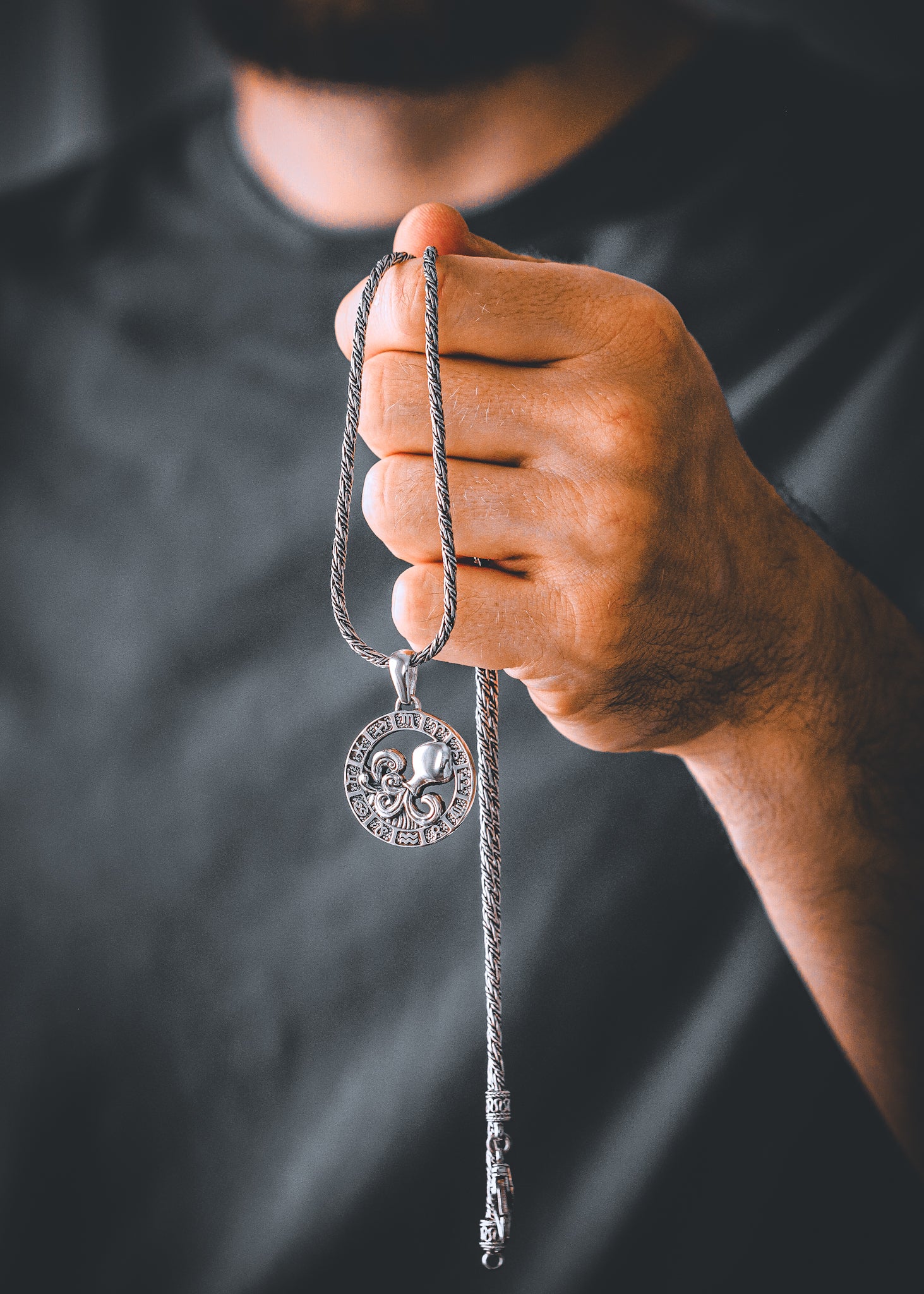 AQUARIUS Silver Pendant - image 4
