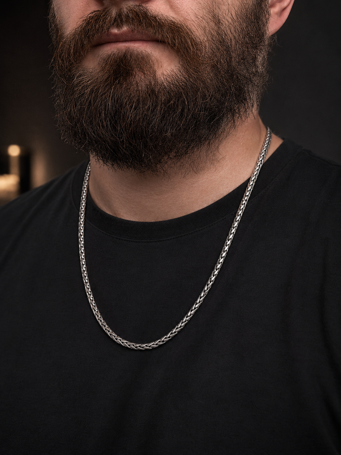 Bali Silver Necklace 4 mm - image 3