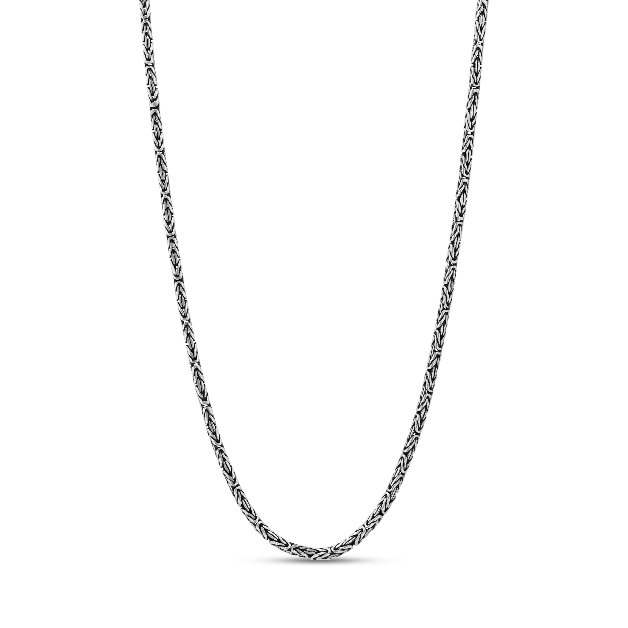 Byzantine Silver Necklace 2.5 mm - image 7