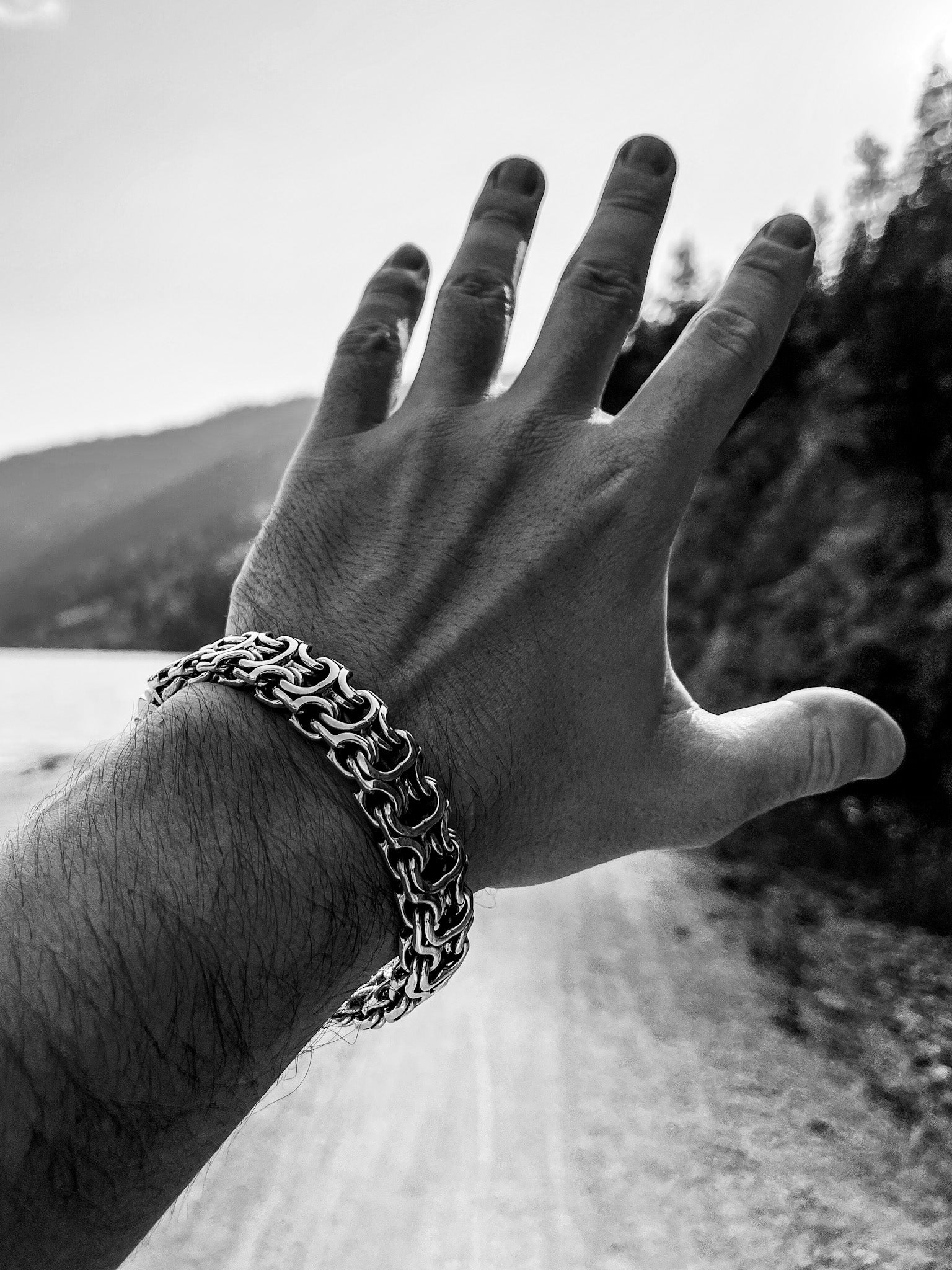 Heavy Ramses Silver Bracelet 15 mm - image 2