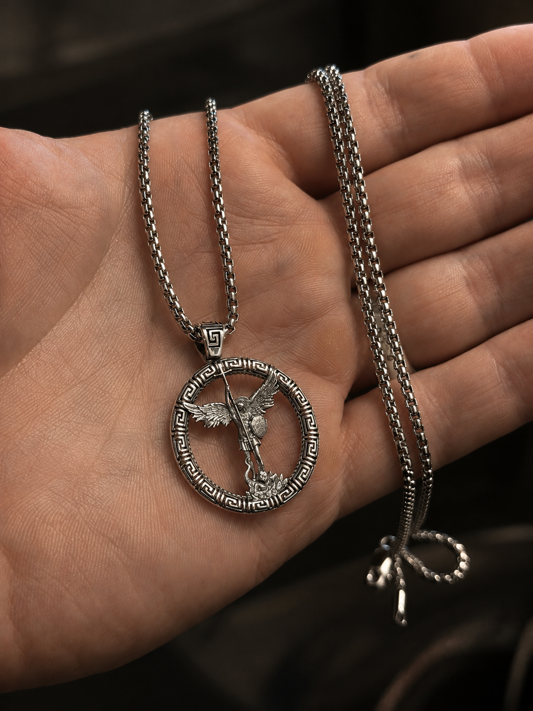 St. Michael the Archangel Silver Pendant 003 - image 2